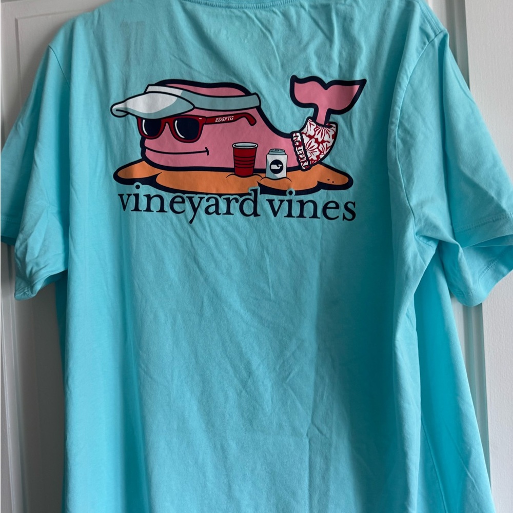 Vineyard Vines Turquoise Whale Graphic Tee
